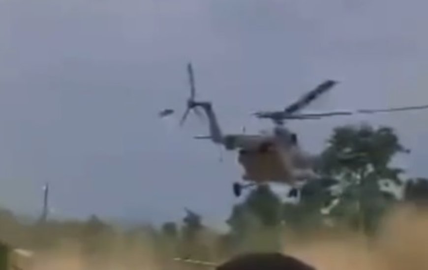 Ghana Air Force Helicopter Makes Emergency Landing Near Agona Nkwanta