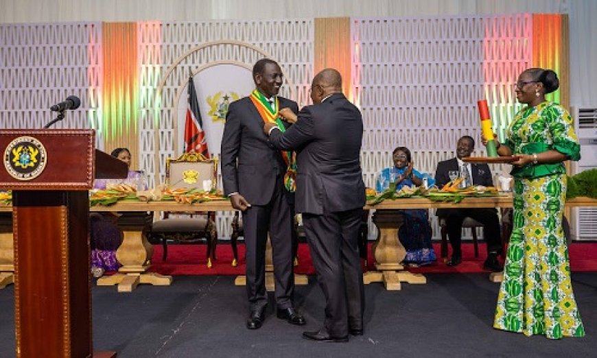 Kenyan President William Ruto Receives Ghana's Order of the Star of the Volta