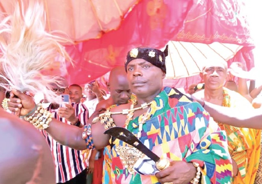 Colorful Coronation of Nana Asare Bediako Ababio III as Chief of Akyem Akokoaso