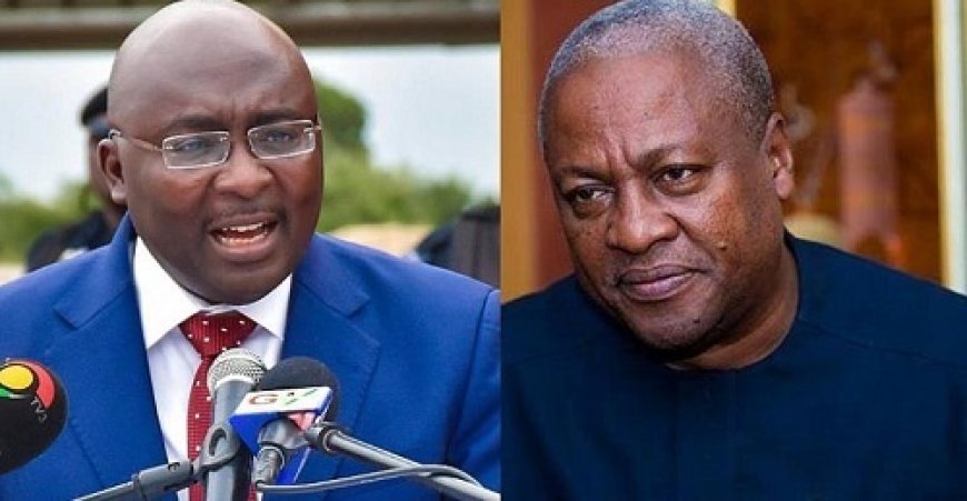 Mahama Leads Bawumia in Latest National Opinion Poll for 2024 Presidential Elections