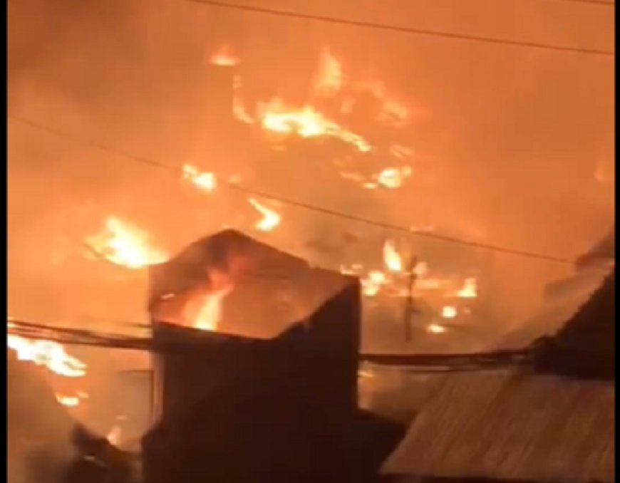 Fire Engulfs Madina Market in Greater Accra