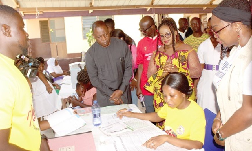 Ghana Health Service Leadership Tours Health Centers, Emphasizing COVID-19 Vaccination and Child Health