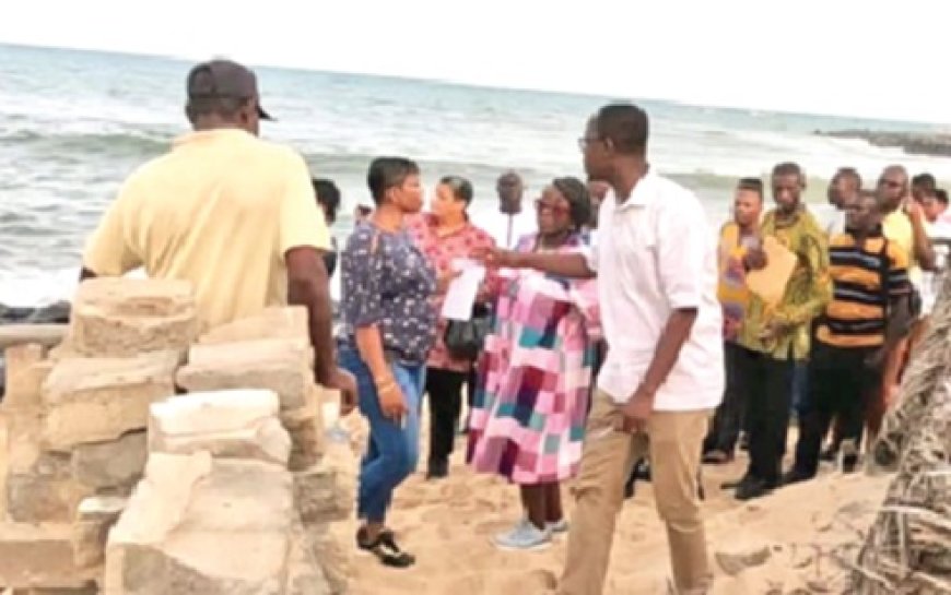 Parliamentary Committee Tours Devastated Coastline in Volta Region