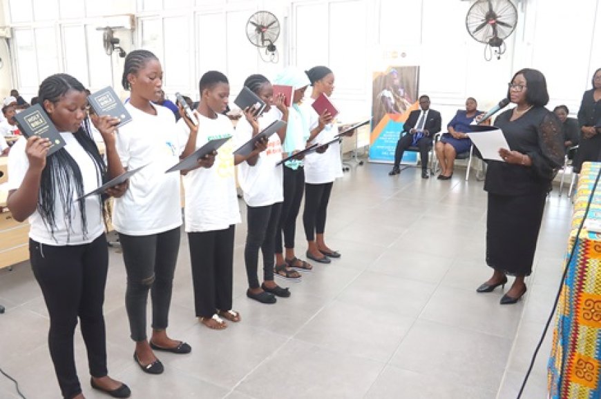 Chief Justice Swears in New Executive Members of Justice Club for "Orange Girls Network