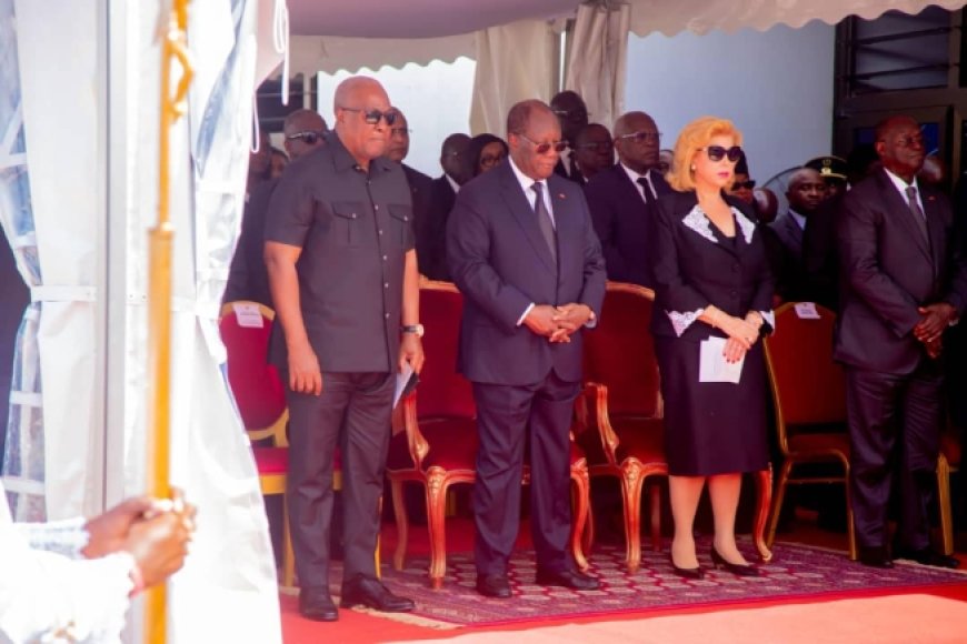 Former President Mahama Attends Memorial Mass Ivorian President Bedie