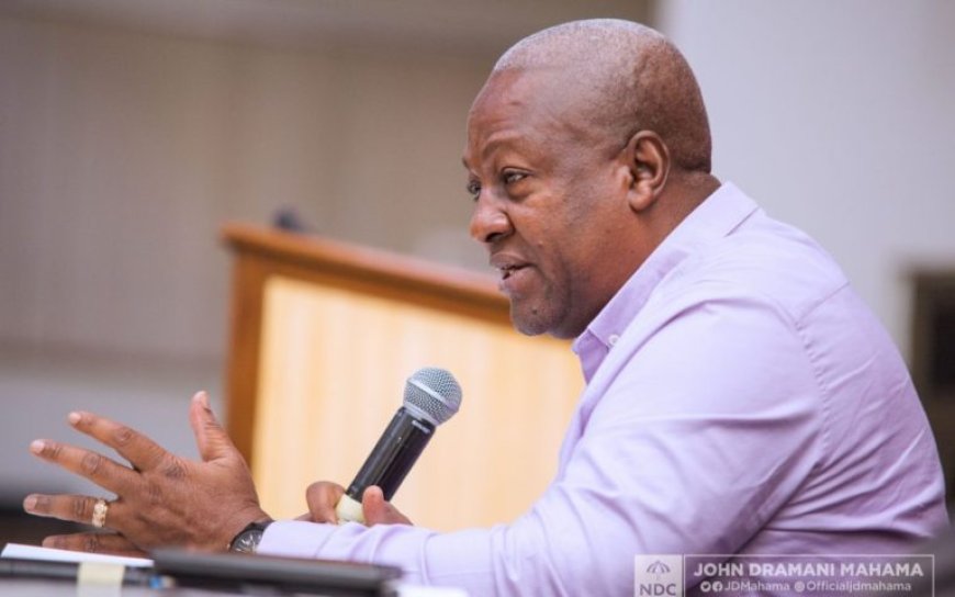 John Mahama Vows to Eliminate Perks for Government Officials if Elected